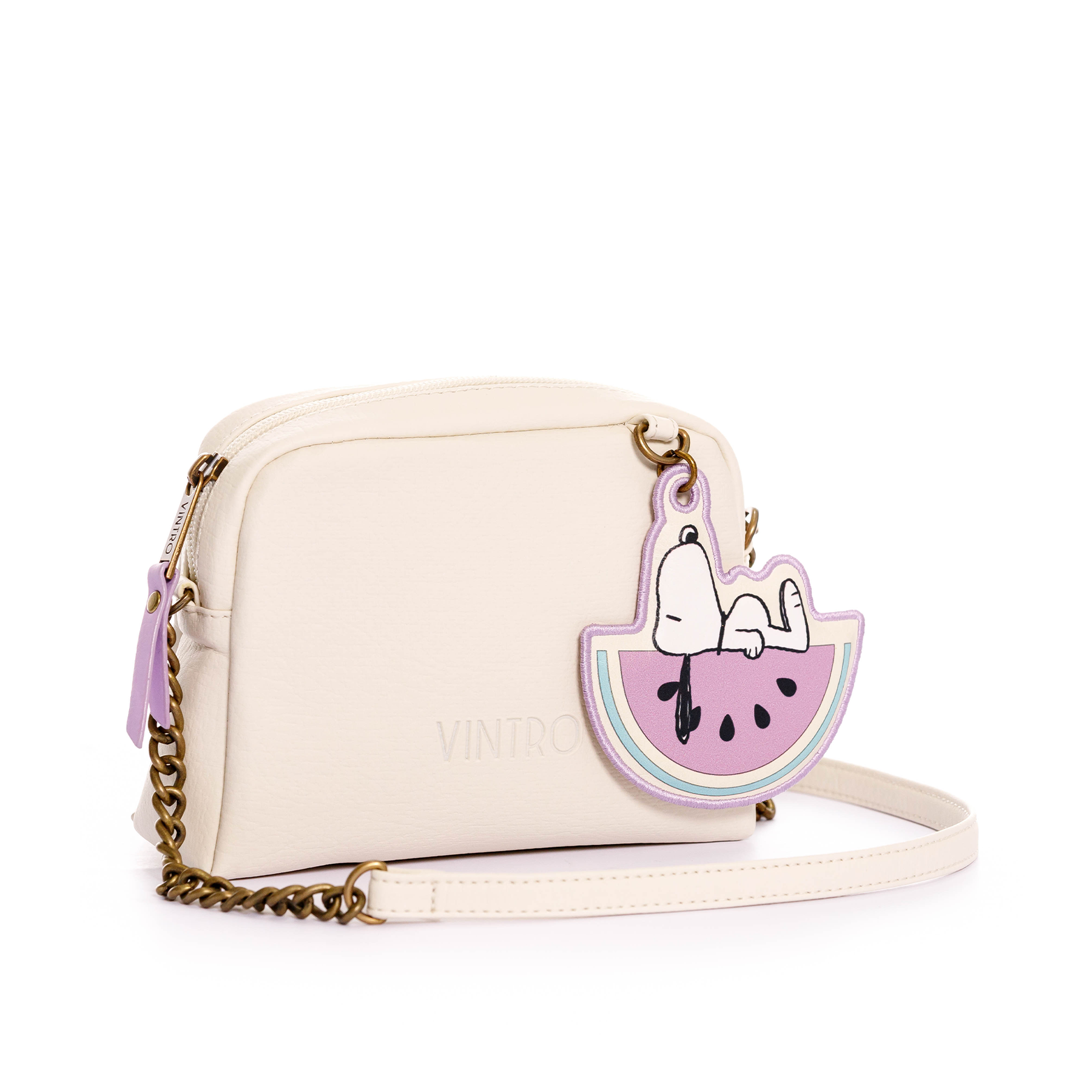 MYKONOS CROSSBODY BAG BEIGE SNOOPY