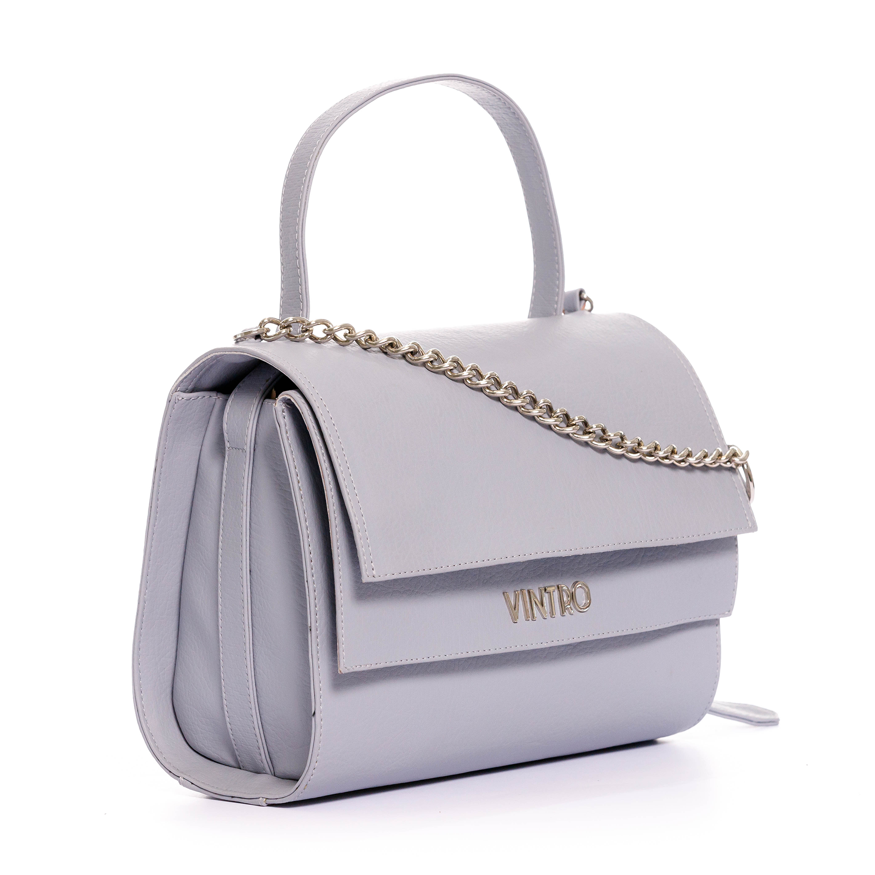 DANDY HANDBAG  GREY WITH CHAIN STRAP