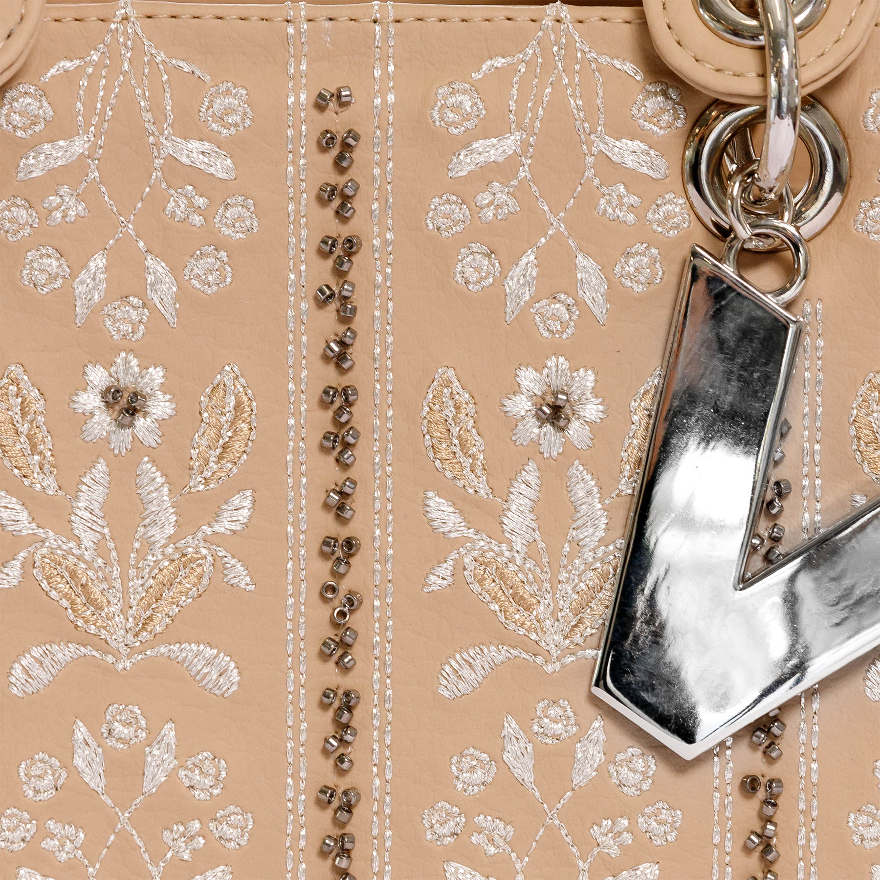 MINI ESPAÑA HANDBAG  BEIGE WITH CHAIN STRAP
