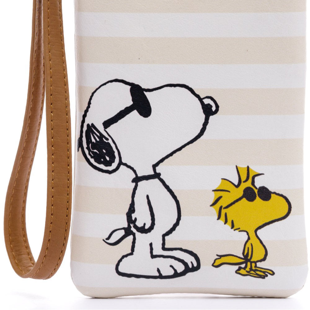 SNOOPY STRIPS GLASSES CASE