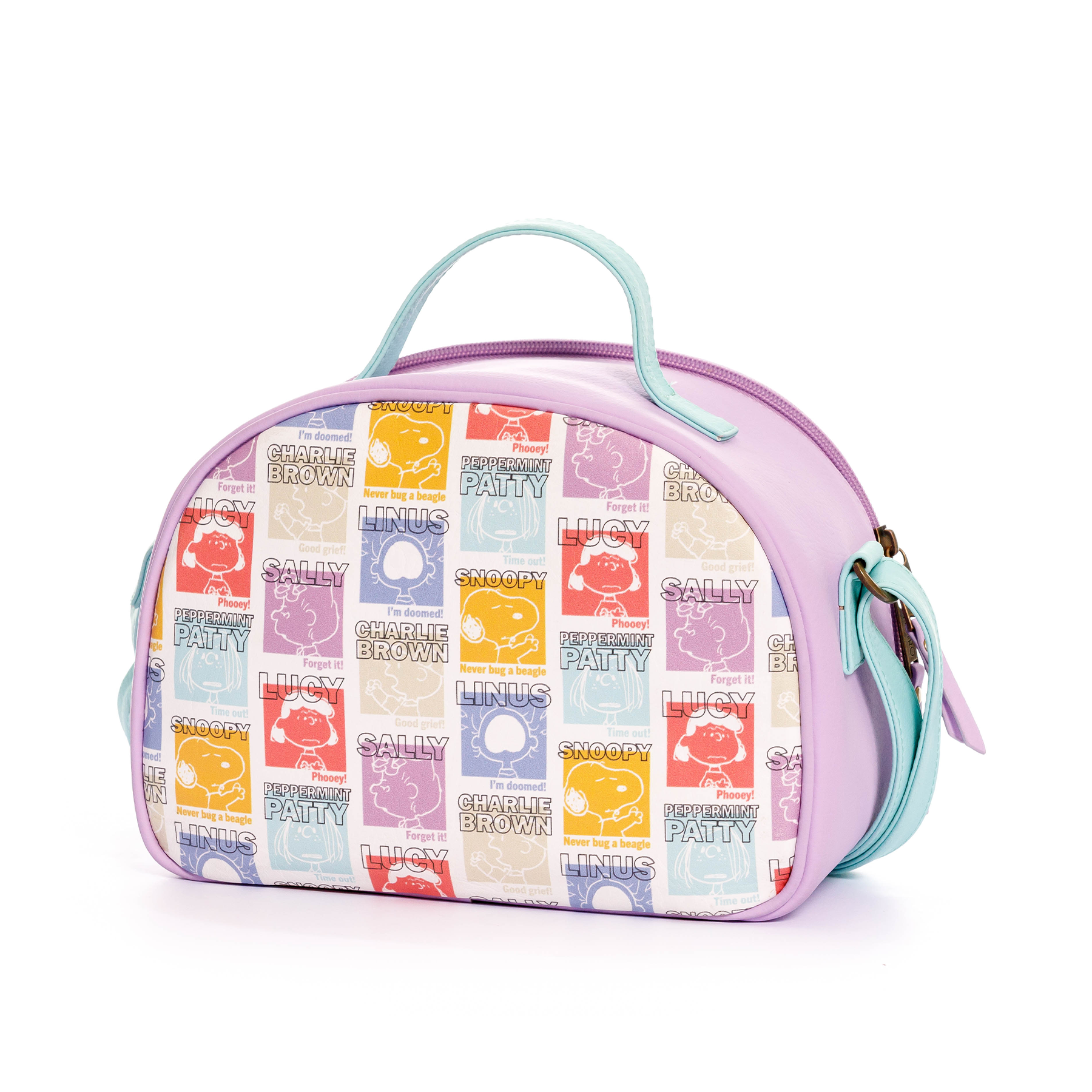 LONCHERA PARA MUJER CANNES SNOOPY WORDS IN COLORS