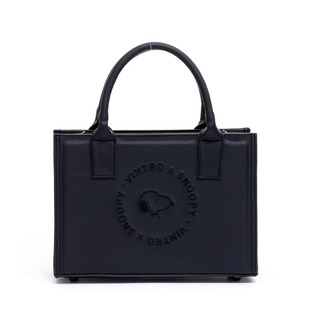 SNOOPY BLACK ESPAÑA HANDBAG