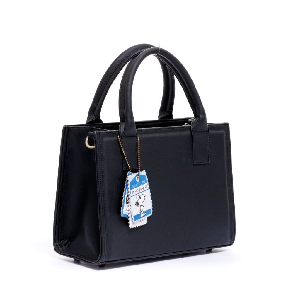 SNOOPY BLACK ESPAÑA HANDBAG