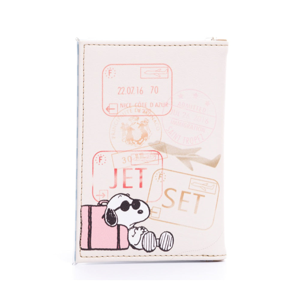 SNOOPY BEIGE PASSPORT HOLDER