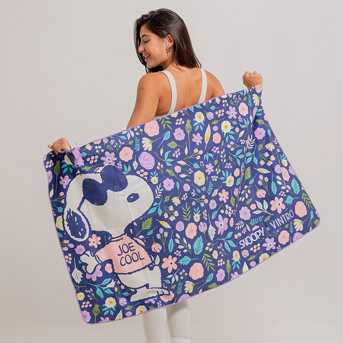 TRAVEL TOWEL SNOOPY BLOOM