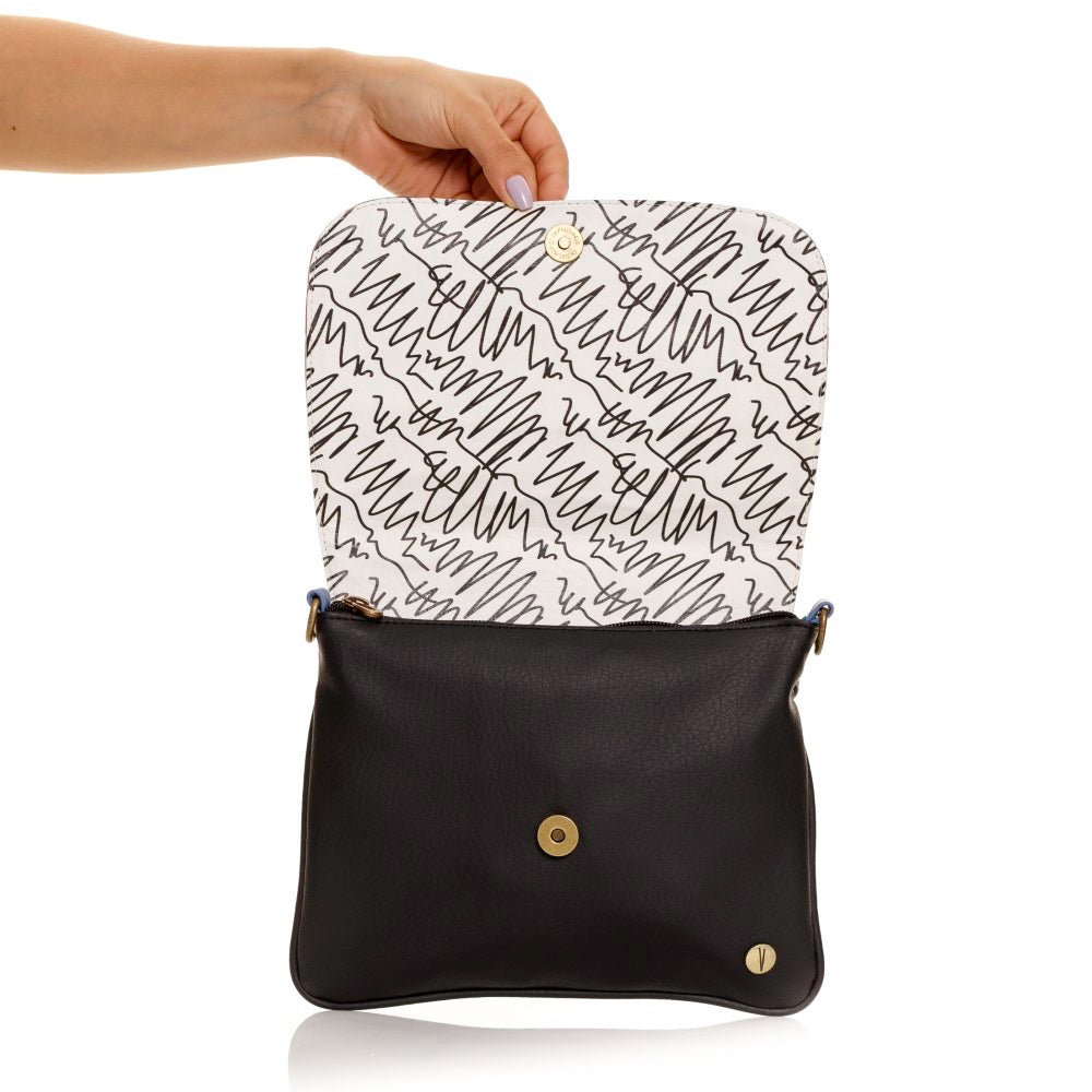 BLACK BRUSELAS CROSSBODY IM ART